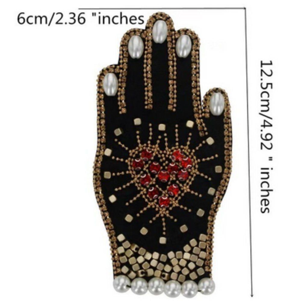 NWOT Beaded Applique Hand Patch
